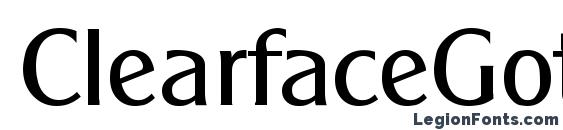 шрифт ClearfaceGothic Regular, бесплатный шрифт ClearfaceGothic Regular, предварительный просмотр шрифта ClearfaceGothic Regular