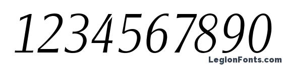 ClearfaceGothicLH Italic Font, Number Fonts