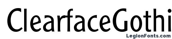 ClearfaceGothicLTStd Light Font