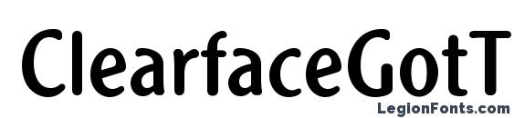 ClearfaceGotTRegRo1 Font