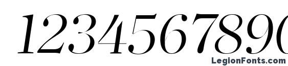 ClearfaceLH Italic Font, Number Fonts
