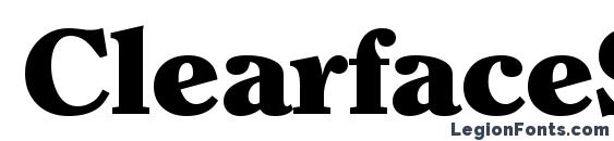 ClearfaceSerial Heavy Regular Font