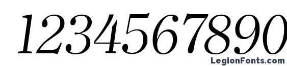 ClearfaceSerial Light Italic Font, Number Fonts