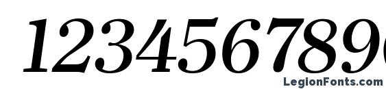 ClearfaceSerial Medium Italic Font, Number Fonts