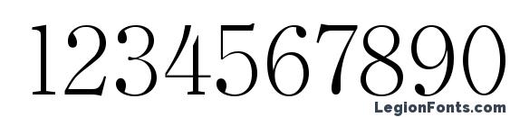 ClearfaceSerial Xlight Regular Font, Number Fonts