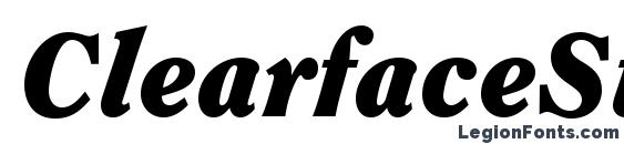 ClearfaceStd BlackItalic font, free ClearfaceStd BlackItalic font, preview ClearfaceStd BlackItalic font
