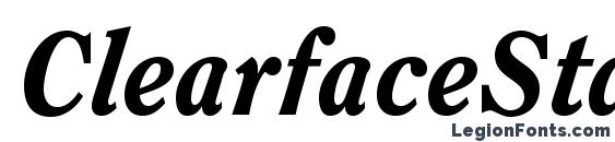 шрифт ClearfaceStd HeavyItalic, бесплатный шрифт ClearfaceStd HeavyItalic, предварительный просмотр шрифта ClearfaceStd HeavyItalic