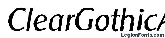 ClearGothicAntique Italic Font