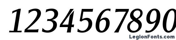ClearGothicSerial Italic Font, Number Fonts