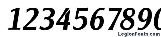 ClearGothicSerial Medium Italic Font, Number Fonts