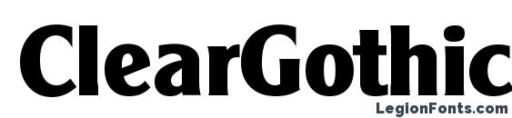 ClearGothicSerial Xbold Regular Font