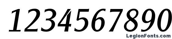 Clearly Gothic Italic Font, Number Fonts