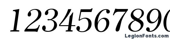ClearlyRoman Italic Font, Number Fonts