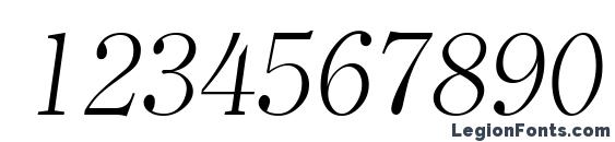 ClearlyRomanLight Italic Font, Number Fonts