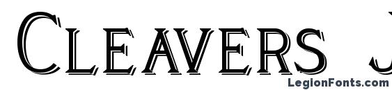 Cleavers Juvenia Blocked font, free Cleavers Juvenia Blocked font, preview Cleavers Juvenia Blocked font