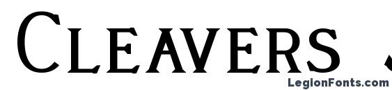 Cleavers Juvenia Heavy font, free Cleavers Juvenia Heavy font, preview Cleavers Juvenia Heavy font