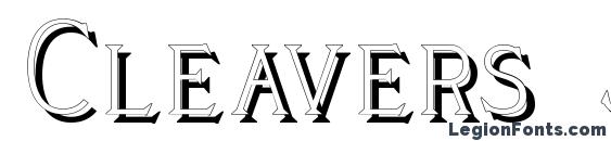 Cleavers Juvenia Shadowed font, free Cleavers Juvenia Shadowed font, preview Cleavers Juvenia Shadowed font