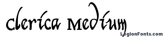 Clerica Medium font, free Clerica Medium font, preview Clerica Medium font