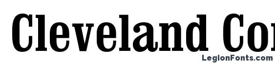 шрифт Cleveland Condensed, бесплатный шрифт Cleveland Condensed, предварительный просмотр шрифта Cleveland Condensed