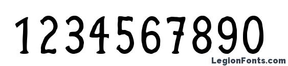 Clichee Font, Number Fonts