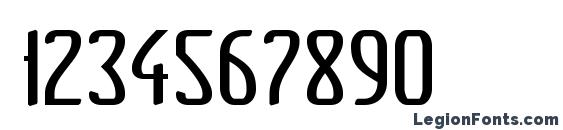 Clip Condensed Font, Number Fonts