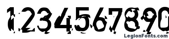 Clockwork Regular Font, Number Fonts