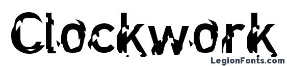 Clockwork Regular font, free Clockwork Regular font, preview Clockwork Regular font