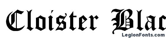 Cloister Black Light Font, Serif Fonts