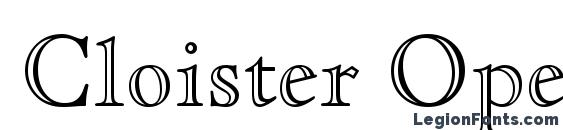 Cloister Open Face BT font, free Cloister Open Face BT font, preview Cloister Open Face BT font