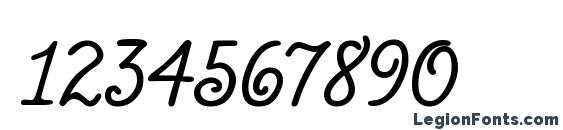 CloverITC TT Font, Number Fonts