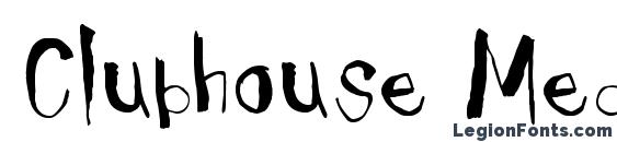 Clubhouse Medium font, free Clubhouse Medium font, preview Clubhouse Medium font