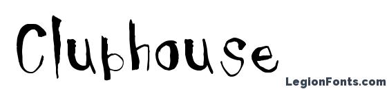 шрифт Clubhouse, бесплатный шрифт Clubhouse, предварительный просмотр шрифта Clubhouse