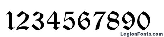 COACIA Regular Font, Number Fonts