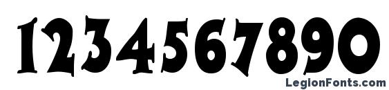 CoasterNarrow Regular Font, Number Fonts