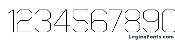 Cobol Light Font, Number Fonts