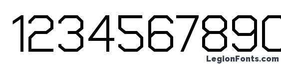 Cobol Medium Font, Number Fonts