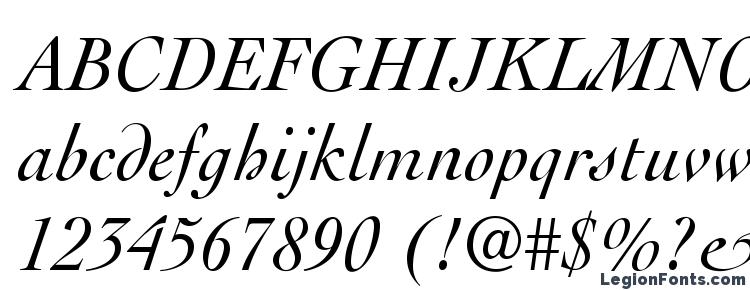 глифы шрифта CochinLTStd Italic, символы шрифта CochinLTStd Italic, символьная карта шрифта CochinLTStd Italic, предварительный просмотр шрифта CochinLTStd Italic, алфавит шрифта CochinLTStd Italic, шрифт CochinLTStd Italic