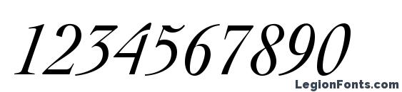 CochinLTStd Italic Font, Number Fonts