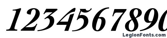Cockney BoldItalic Font, Number Fonts