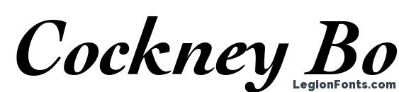 Cockney BoldItalic Font, Cool Fonts