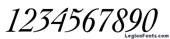 Cockney Italic Font, Number Fonts