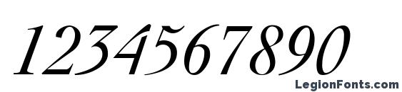 Cocktail Italic Font, Number Fonts