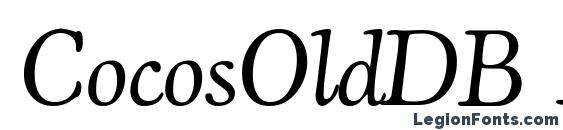Шрифт CocosOldDB Italic