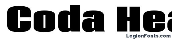 Coda Heavy font, free Coda Heavy font, preview Coda Heavy font