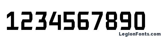 Codename Coder Free 4F Bold Font, Number Fonts