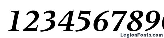 Coherent SSi Bold Italic Font, Number Fonts