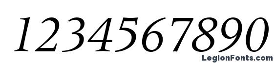 Шрифт Coherent SSi Italic, Шрифты для цифр и чисел