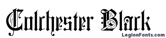 Colchester Black font, free Colchester Black font, preview Colchester Black font