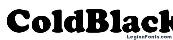 ColdBlackDB Normal Font