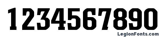 ColinoBlackDB Normal Font, Number Fonts